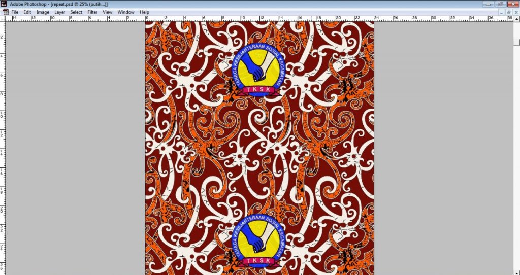 Desain Motif Custom Batik Kalimantan
