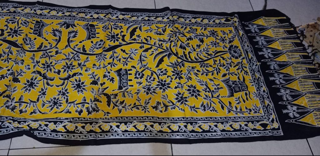 Selendang Motif Batik Bahan Rayon